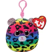 TY Dotty Leopard Squishy Clip 9cm