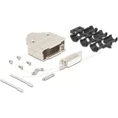 DeLOCK 67133, D-Sub (15-pin), Silber, Weiblich, Gerade, Metall, 40,2 mm