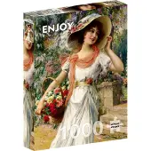 Enjoy Puzzle Emile Vernon: Blumengarten 1000 Teile