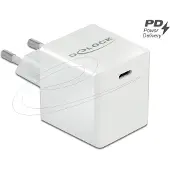 DeLOCK USB GaN Ladegerät 1 x USB Type-C PD 3.0 kompakt mit 40 W, Drinnen, AC, Weiß
