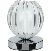 Licht-Erlebnisse Nachttischleuchte Touch G9 3000 K 13,5 cm Glas Modern Tischlampe