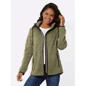 Casual Looks Fleecejacke mit Kapuze