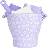 Swim Essentials 5-teiliges Strandset aus Silikon, Purple Leopard