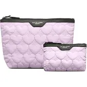 Gillian Jones Urban Travel Bag & Makeup Purse Set - Quilted Heart 10060-46