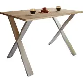 VCM Premium Holz Esstisch | H. 76 x B. 140 x T. 80 cm | Küchentisch Speisetisch Tisch Xona X