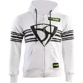 MUGENRACE Shield Weißer Zip Hoodie Größe 2XL