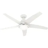 Hunter Deckenventilator Bernard Weiss mit Licht & Fernbedienung