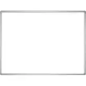 Franken Whiteboard PRO, emailliert, Wandmontage im Hoch- & Querformat, Stahl weiß lackiert & Aluminiumrahmen, magnethaftend, Ablageschale, 450 x 600 mm