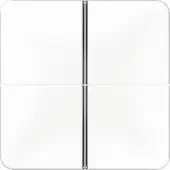JUNG Taste 4t Schalter CD aws glz CD404TSAWW