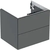 Geberit Waschtischunterschrank One 59,2x50,4x47cm, lava/lackiert m, 2 Laden