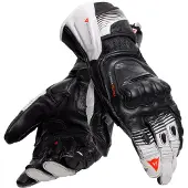 Dainese Fiero Metal Schwarz Rot Lava Weiß Handschuhe Größe 2XL