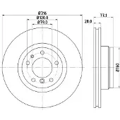 Hella Bremsscheibe PRO High Carbon 8DD 355 127-161