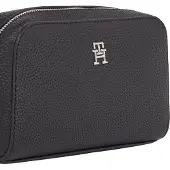 Tommy Hilfiger Elegante schwarze Damentasche mit abnehmbarer Schulterriemen