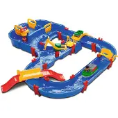 Aquaplay Wasserbahn - 105x120 cm - 49 Teile - MEGA Brücke Wasser - - One Size - Spielzeug