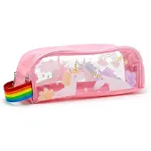 Nobrand Transparentes Einhorn-Federmäppchen