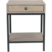 Signature Nachttisch GILLES in Helles - (W) 35 x (H) 54 x (L) 42 cm | Gr.: onesize