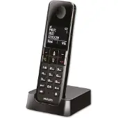 Philips D470 Strahlungsarmes Schnurlostelefon, Farbdisplay, Rufnummernanzeige, 16h Sprechzeit, 11 Tage Standby, Freisprechfunktion, DECT