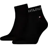 Tommy Hilfiger Socken - 2er-Pack - Viertel - Schwarz - - 39/42 - Socken