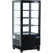 Polar Serie C Kühlvitrine schwarz 68 Liter