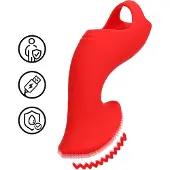 Loveline - stimulierender Fingervibrator (rot)