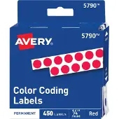 Avery FARBCODE DOTS ROT (6er Pack)