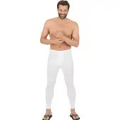 Trigema Lange Unterhose "Lange Unterhose im Doppelpack", Herren, Gr. 10, 2 Stk., weiß, 100% Baumwolle (Bio-Baumwolle kbA), Unterhosen Lange Unterhose