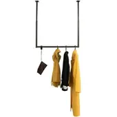 HOME DELUXE Garderobenleiste aus Metall SWAY - Schwarz