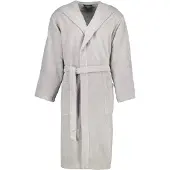 Cawö Bademantel 5623 Kapuze Herren Stone-L