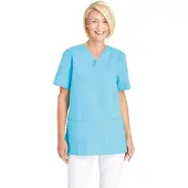 Leiber Schlupfkasack, kurzarm, unisex, türkis 08/769/76-l , Größe: I (Damen 38/40 = M, Herren 44/46 = S)