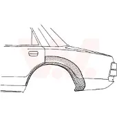 VAN WEZEL Seitenwand Reparaturblech für VOLVO 440 K (445) 460 L (464)