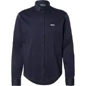 BOSS für Herren. 50544795 Motion Hemd navy (M), Blau, Lässig, Synthetisch, Langarm
