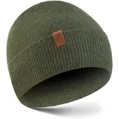 Betlewski BCD-BK-02 olivgrüne Damen-Wintermütze zum Umklappen
