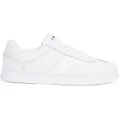 Tommy Hilfiger Damen-Sneaker Weiß: Modischer Sportschuh mit Kontrastdetails