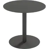Meet by Paperflow Outdoor-Tisch Cross, rund, Tellerfuß, Ø 800 x H 750 mm, schwarz/mattschwarz