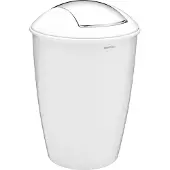 Spirella Kosmetikeimer "Atlanta" mit Schwingdeckel 5 Liter (ØxH): 20 x 30 cm Weiß
