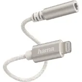 Hama 00187210, Lightning, 3.5mm, Männlich, Weiblich, Weiß, Gerade
