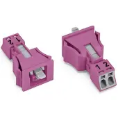 Wago 890-782/082-000 Buchse Snap-In-Ausführung 2-polig pink