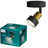 Philips Conduit Decken-/Wandspot, Schienenlichtschranke, GU10, 1 Glühbirne(n), LED, 220-240 V, Schwarz