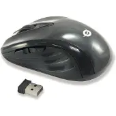 Conceptronic CLLM5BTRVWL Optische Tischmaus mit 6 Tasten, rechts, Optisch, RF Wireless, 1600 DPI, Schwarz