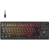 Corsair K70 CORE TKL, Kabelgebunden, USB, Mechanischer Switch, QWERTZ, RGB-LED, Schwarz