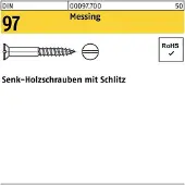 F. REYHER Nchfg. GmbH & Co. KG Holzschraube DIN 97 Senkkopf Schlitz 5 x 40 Messing