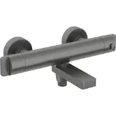 Deante Wannenarmatur, thermostatisch Zweigriff, Titanium