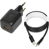 IBox C-42 GaN PD33W Wandladegerät. Schwarz.