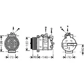 VAN WEZEL Kompressor, Klimaanlage *** IR PLUS *** 3000K393