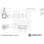 Blue Print Spurstangenkopf Spurstange für TOYOTA Corolla XII Kombi (E210) Vorne Rechts ADBP870079