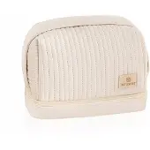 Betlewski BKP-13 beigefarbene, halbrunde Stella Kosmetiktasche