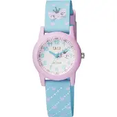Q&Q Uhr VR99J007Y Kunststoffband Farbe: Türkis Zifferblatt White Analog Kinder
