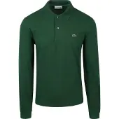 Lacoste Poloshirt L1312 Longsleeve Classic Fit Green Herren-4