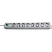 Brennenstuhl Primera-Line Steckdosenleiste 8-fach silber 2m H05VV-F 3G1,5, 1153390128