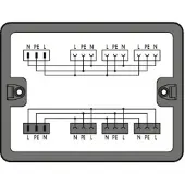 Wago 899-631/327-000 Verteilerbox,Wechselstrom (230 V),2 Eingänge,schwarz 899631327000